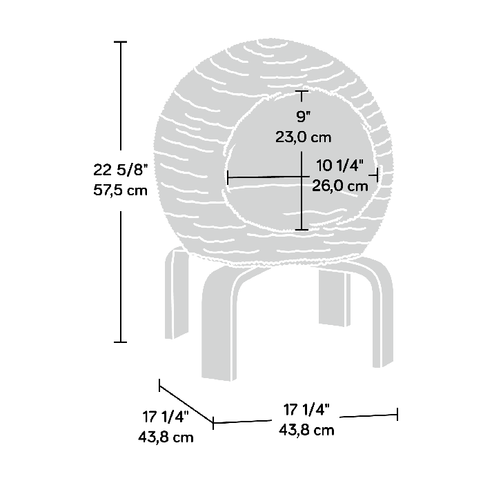 Sauder Pet Home Bed & Furniture Cat Nap Pod