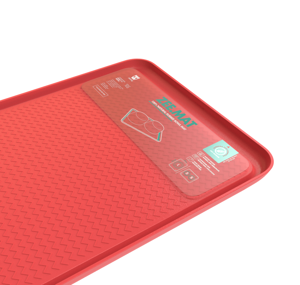 ZeeDog Bowls & Feeders Zee Mat Coral